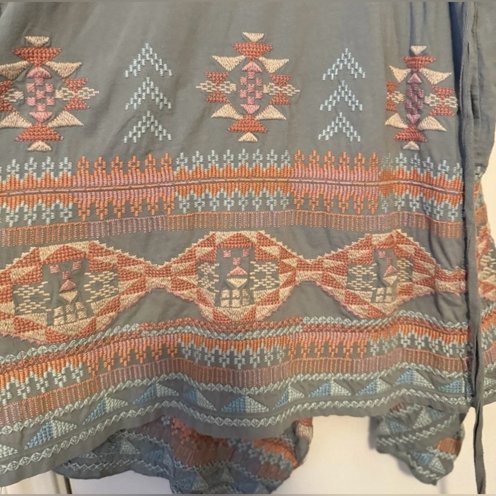 Johnny Was Gray And Multicolor Patterned Cardigan… - image 5